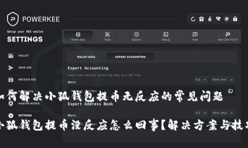 如何解决小狐钱包提币无反应的常见问题

小狐钱包提币没反应怎么回事？解决方案与技巧